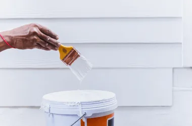 Painting exterior siding with white paint